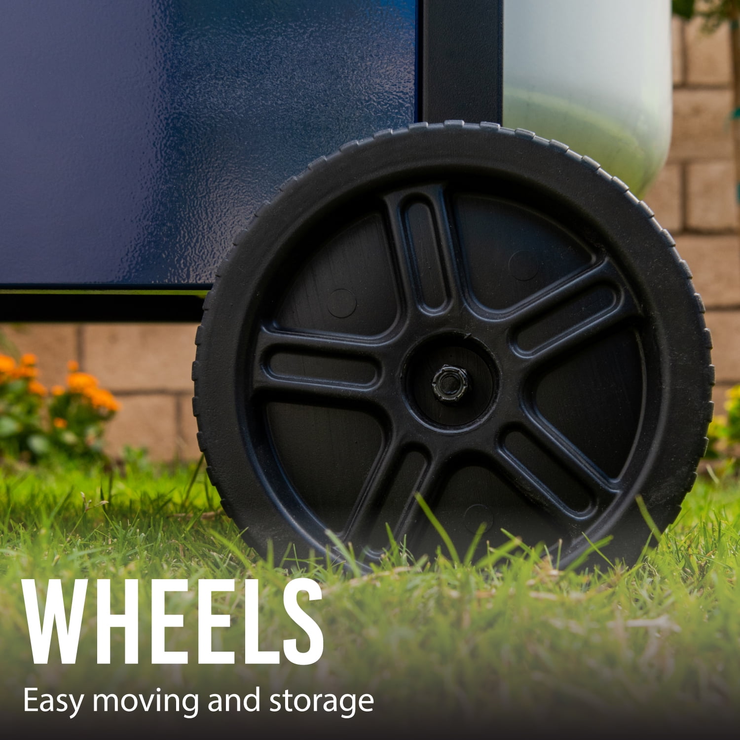 6 Burner Propane Gas Grill, Blue