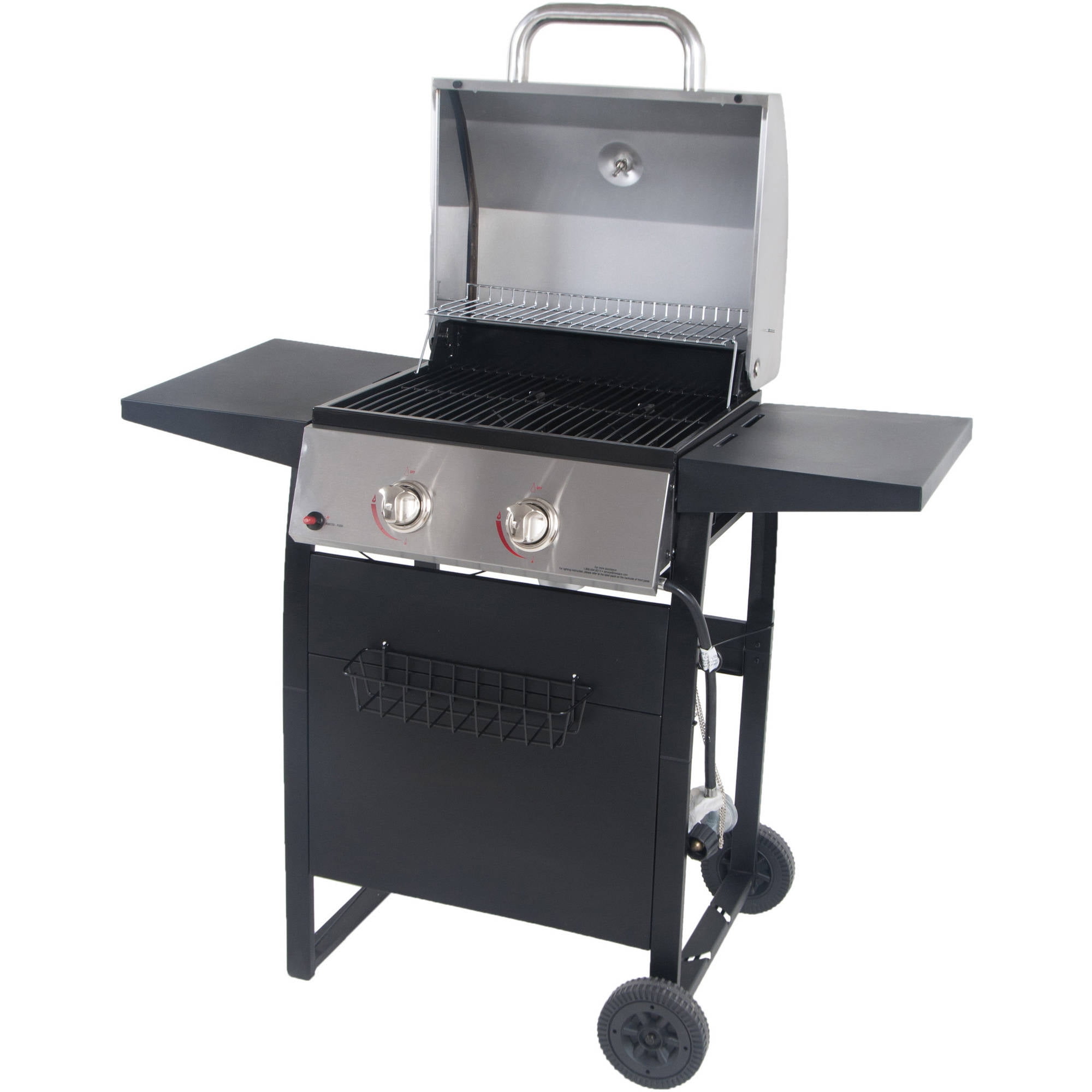 RevoAce Stainless & Black 2-Burner Propane Grill