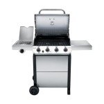 Char-Broil 4-Burner Grill with Side Burner - Stainless Steel
