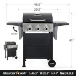 MASTER COOK 3 Burner Propane Gas Grill