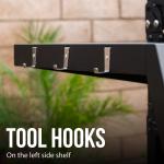 Blue Propane Gas Grill with 4 Burners and Side Burner