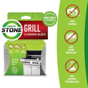 EarthStone® Grill Cleaning Block, Eco-Friendly Grill Cleaner