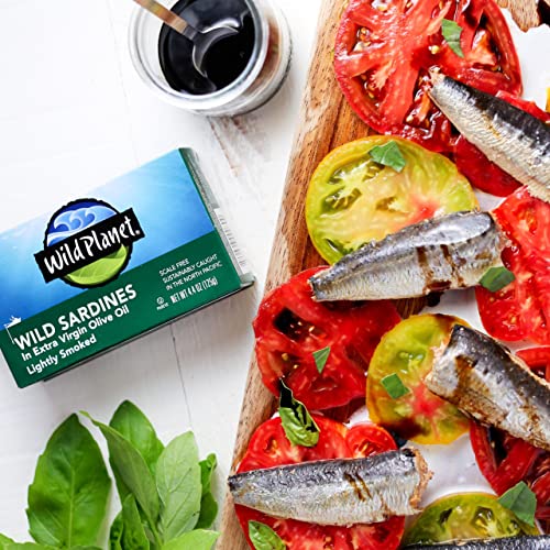 Wild Planet Sardines in Olive Oil - Smoked, Wild-Caught