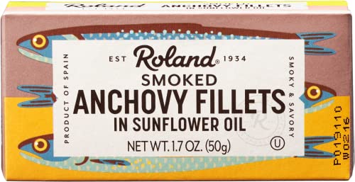 Wild Caught Spanish Smoked Anchovy Fillets - 1.8 Oz