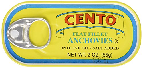 Cento Flat Anchovies: Olive Oil, 2oz