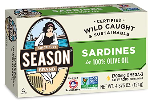 Wild Caught Season Sardines in Olive Oil (8-Pack)