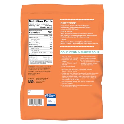 16/20 Cooked Peeled and Deveined Shrimp, 16 Ounce