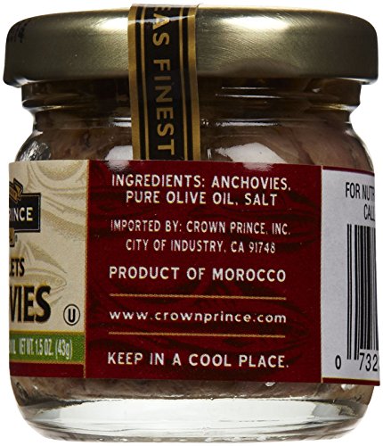 Crown Prince Anchovies, In Oil, 1.5 oz
