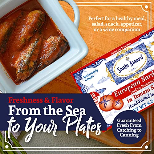 12-Pack Authentic European Sardines in Tomato Sauce
