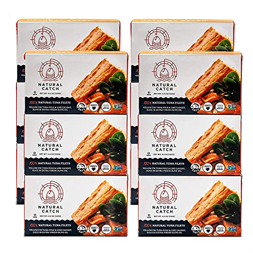 Natural Catch Yellowfin Tuna Filets (4.4oz, Pack of 12)