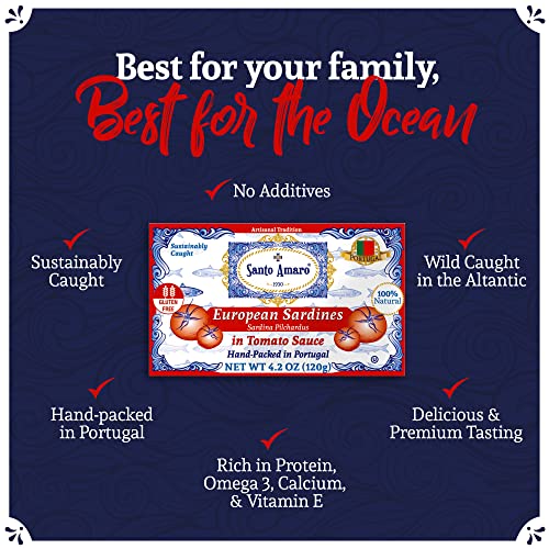 12-Pack Authentic European Sardines in Tomato Sauce