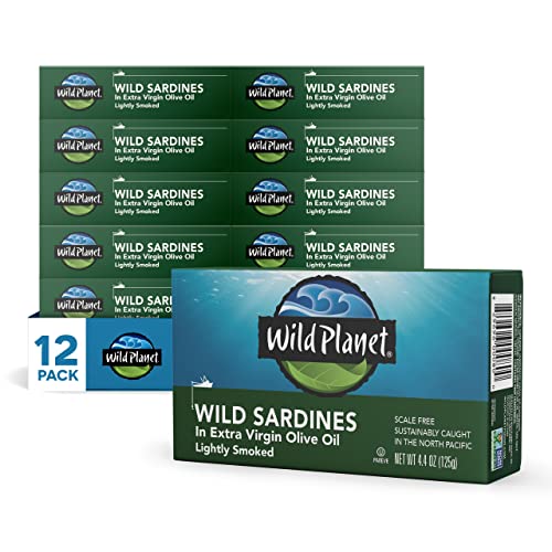 Wild Planet Sardines in Olive Oil - Smoked, Wild-Caught