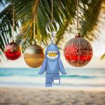 Shark Suit Guy LEGO Keychain Light - 3 Inches