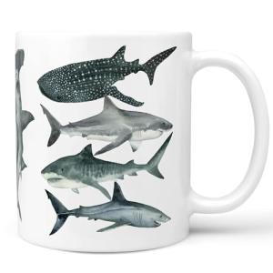 Shark Ceramic Coffee Cup - 11 oz