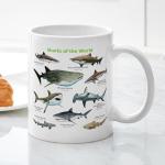 Sharks of the World Ceramic Mug - 11oz