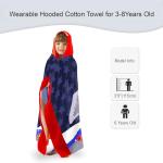 Shark Hooded Towel for Kids - Oversize Cotton