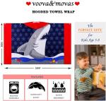 Shark Hooded Towel for Kids - Oversize Cotton