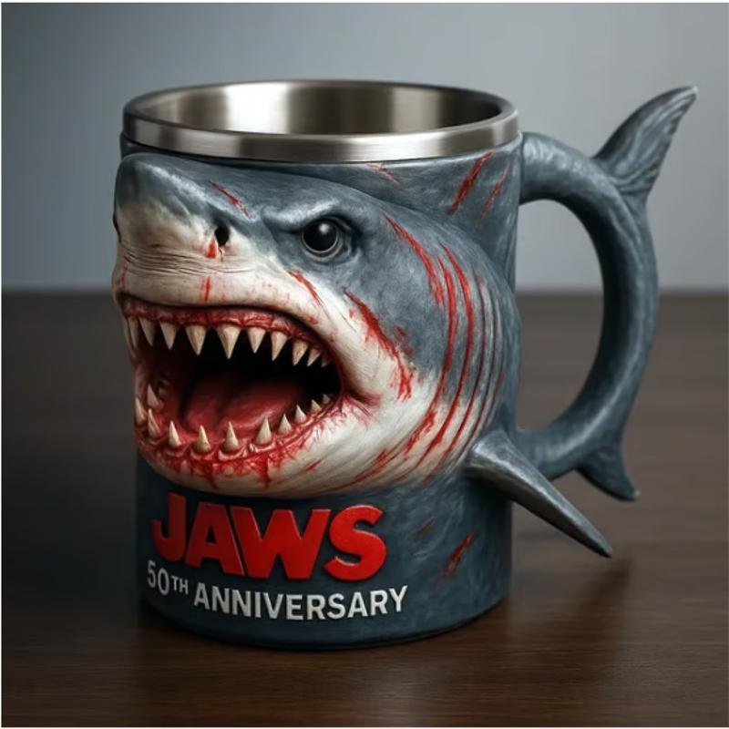 Jaws 50th Anniversary 3D Shark Mug