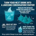 Silicone Shark Fin Ice Cube Tray for Sharks