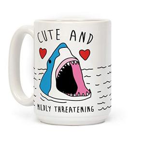 Cute White Shark Mug - 15 oz Ceramic