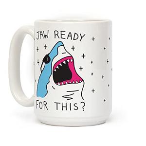 Shark-Themed 15 Ounce Ceramic Coffee Mug