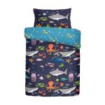 Glow in the Dark Shark Duvet Cover for Kids