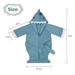 Blue Shark Hooded Baby Bathrobe and Towel