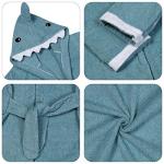 Blue Shark Hooded Baby Bathrobe and Towel