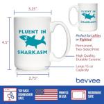 Funny Shark Coffee Mug - 15oz for Sarcastic Parents