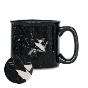 San Jose Sharks Laser Engraved Campfire Mug 12oz