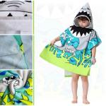 Kids Shark Hooded Beach Towel - Athaelay