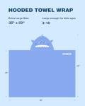 ZIONOR Shark Hooded Towel for Kids