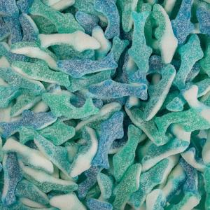 Sour Blueberry Sharks Candy, 1 lb