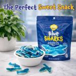 Blue Raspberry Shark Gummies - 11oz Bag