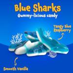 Blue Raspberry Shark Gummies - 11oz Bag