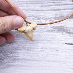 Shark Tooth Pendants for Jewelry Making, 12 Pack