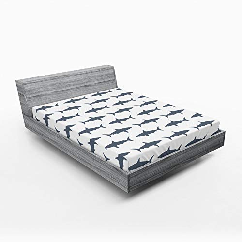 Shark Silhouette King Size Bed Cover