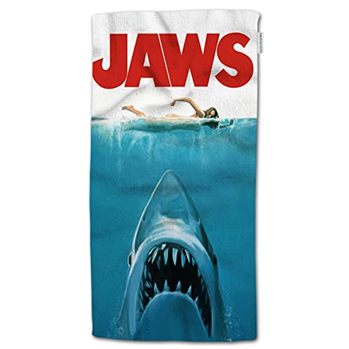 Shark Bite Towel, Soft Cotton, 38x76cm