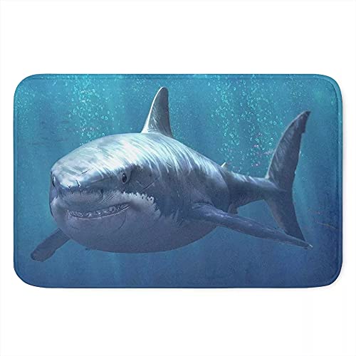 Shark Welcome Mat for Indoor Surfing Vibes