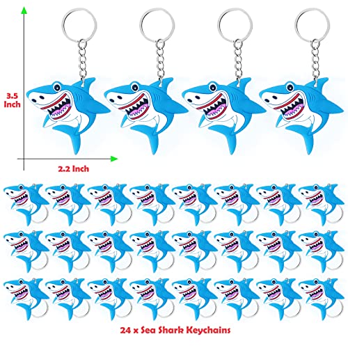 Shark Keyring Party Favors for Underwater Fun