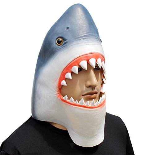 Halloween Shark Latex Mask by CreepyParty
