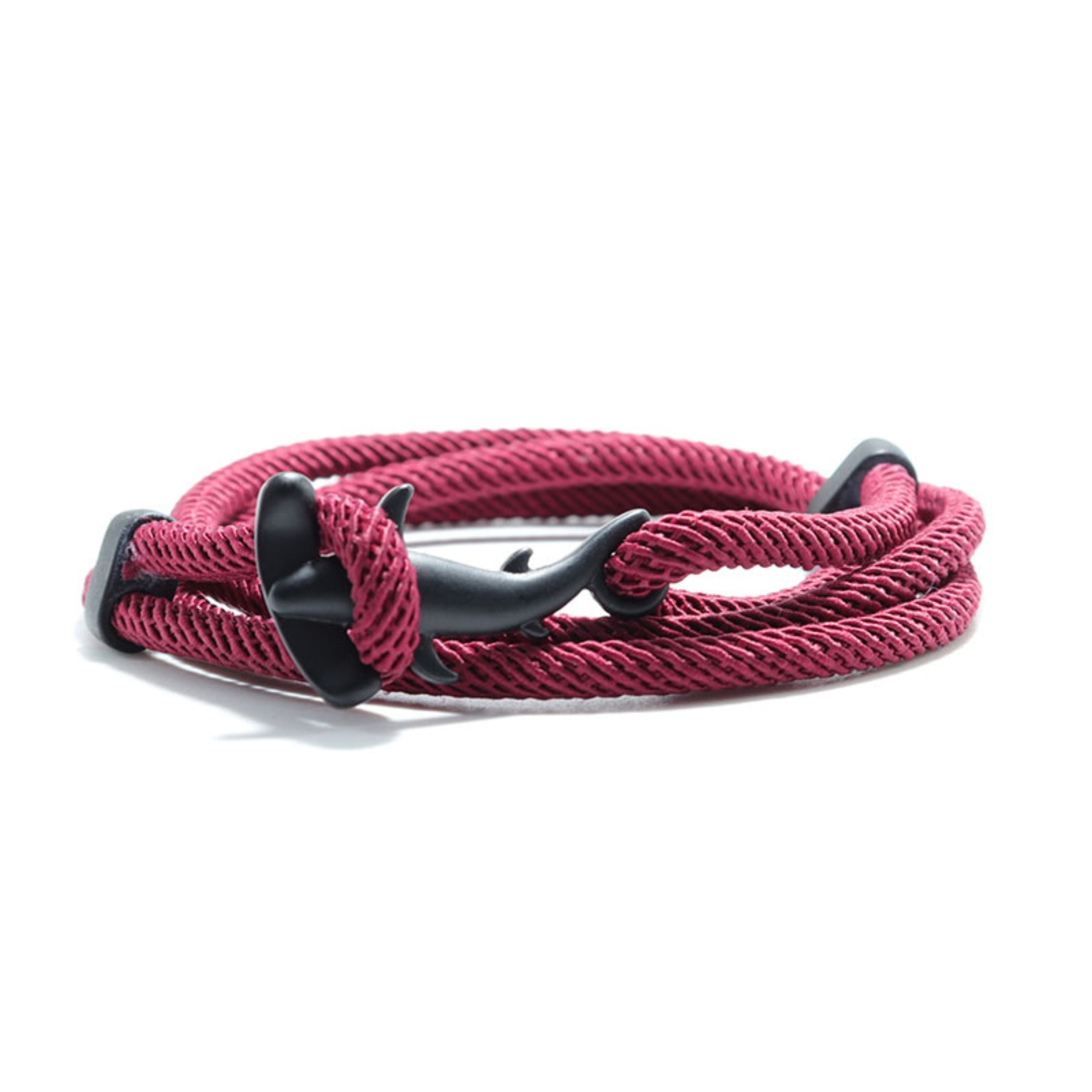 Shark-inspired adjustable double string bracelet