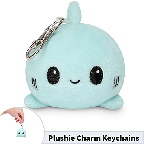 TeeTurtle | Plushie Charm Keychain | Happy Blue Shark