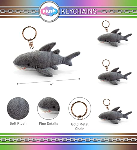 Shark Plush Keychain - Cute Ocean Buddy Accessory