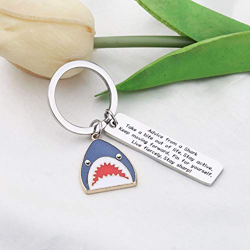 Shark keychain for shark enthusiasts