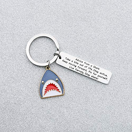 Shark keychain for shark enthusiasts