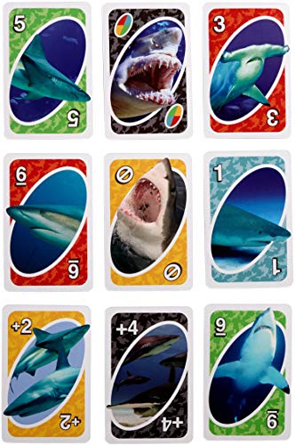 UNO Shark Week Card Game for 7+ Players