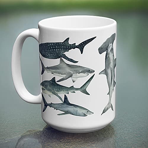 Shark Ceramic Coffee Cup - 11 oz