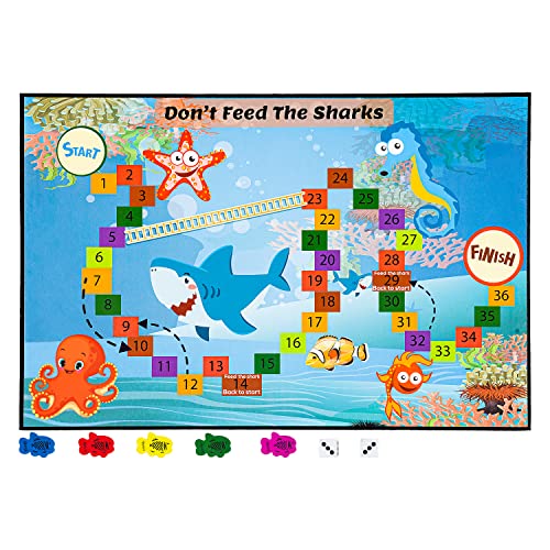 Shark-themed Board Game for Kids and Families