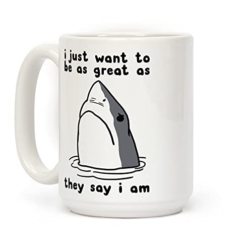 Shark-Inspired "Greatness" 15 oz Mug